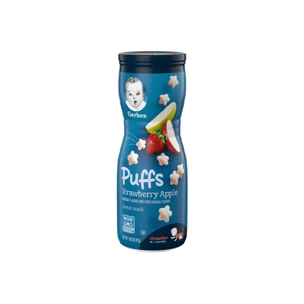 پاف طعم سیب و توت‌ فرنگی گربر